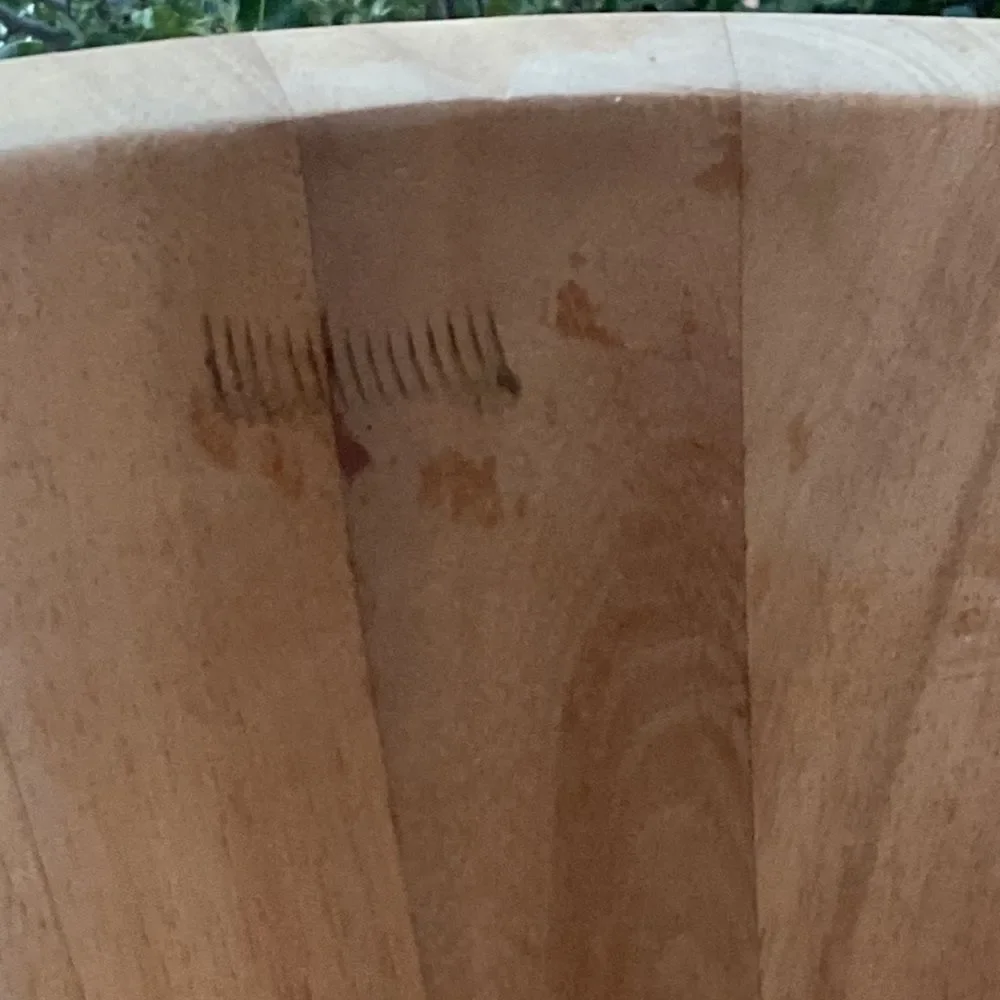 Handmade Wooden Big Bowl Utensil Holder